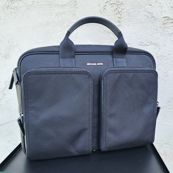 Michael Kors Utility Briefcase Black - Picture 1 of 6
